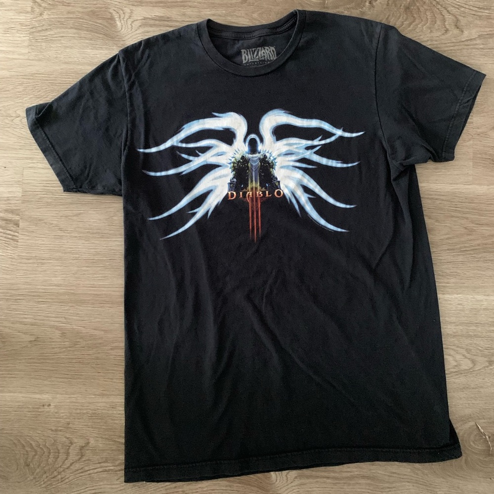 Diablo III Tyrael Adult T-Shirt Officially Licensed Video Game Tee By Blizzard